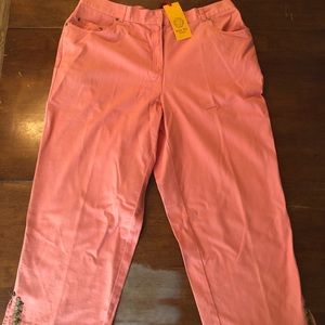 Ruby Rd Pink Colored Capris